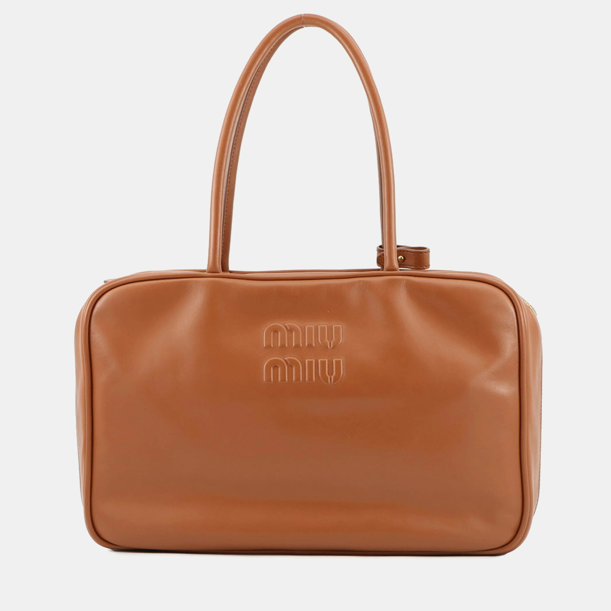 

Miu Miu Miu Bow Handbag Leather Bag Brown