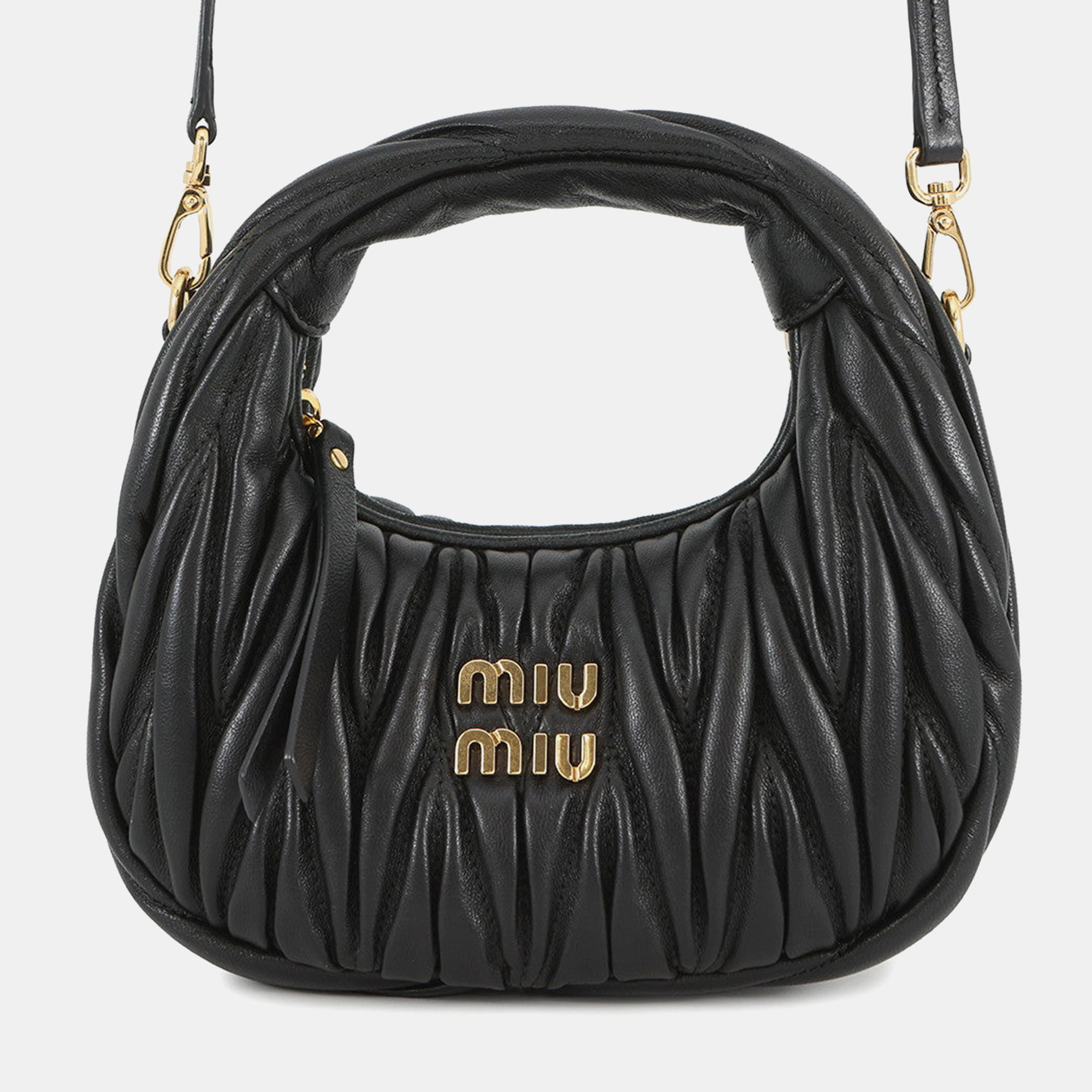 

Miumiu Wonder Black Leather 2Way Shoulder Bag