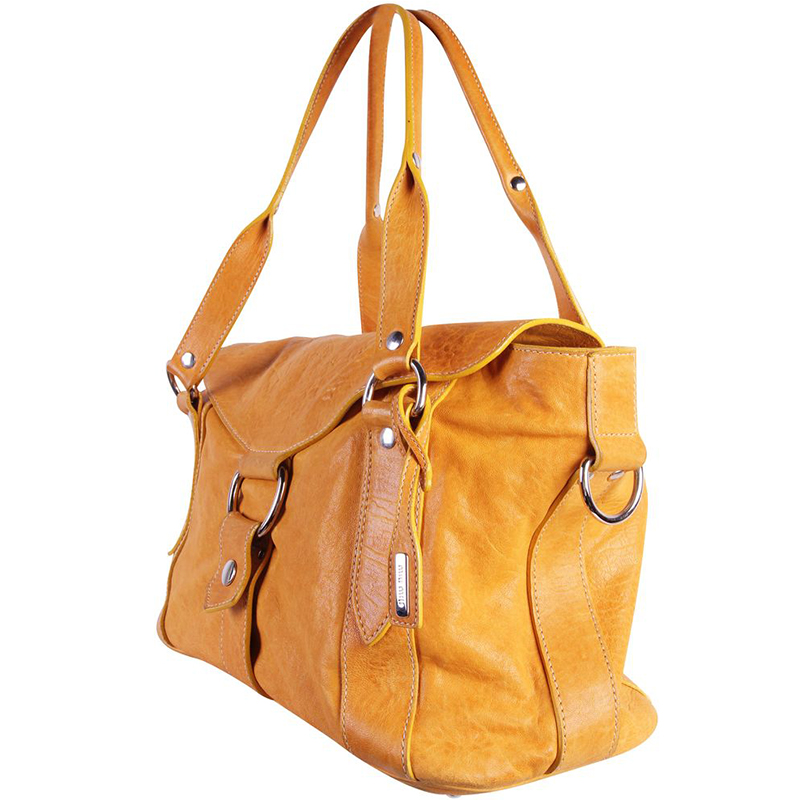 

Miu Miu Yellow Leather Shoulder Bag
