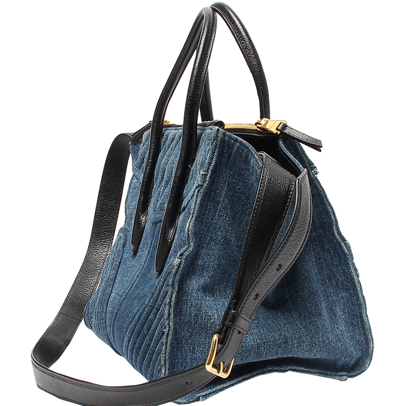 

Miu Miu Blue Denim Tote