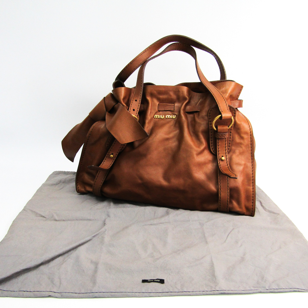 ❦ on X: miu miu ss23 brown leather cargo bag