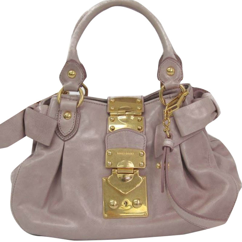 Miu Miu Light Purple Leather Shoulder Bag Miu Miu | TLC