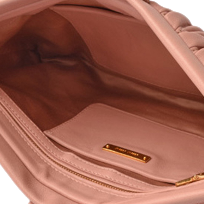 

Miu Miu Light Pink Matelasse Leather Clutch