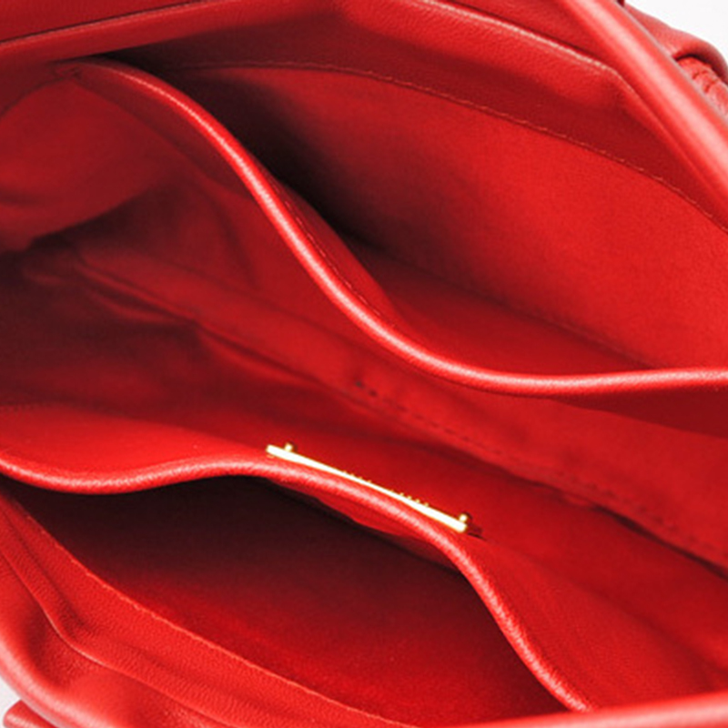 

Miu Miu Red Matlasse Leather Frame Crossbody Bag