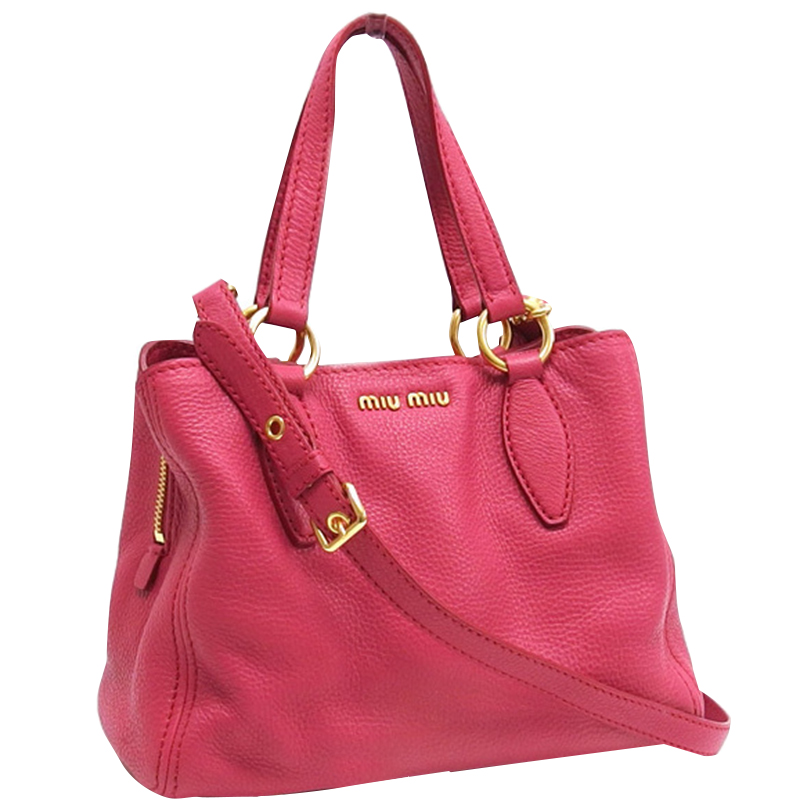 

Miu Miu Pink Leather Tote