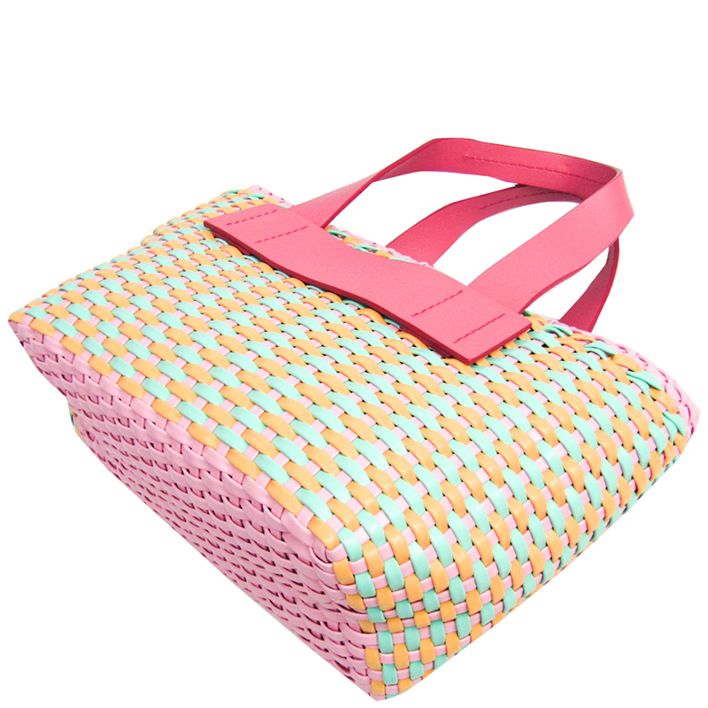 

Miu Miu Multicolor Elastane Leather Tote Bag