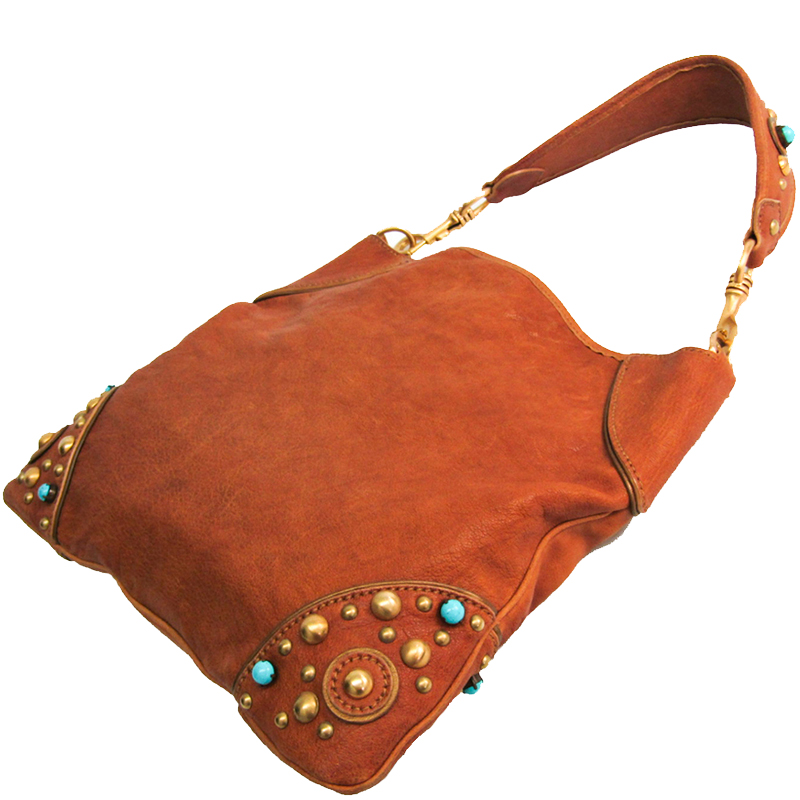 

Miu Miu Brown Leather Shoulder Bag