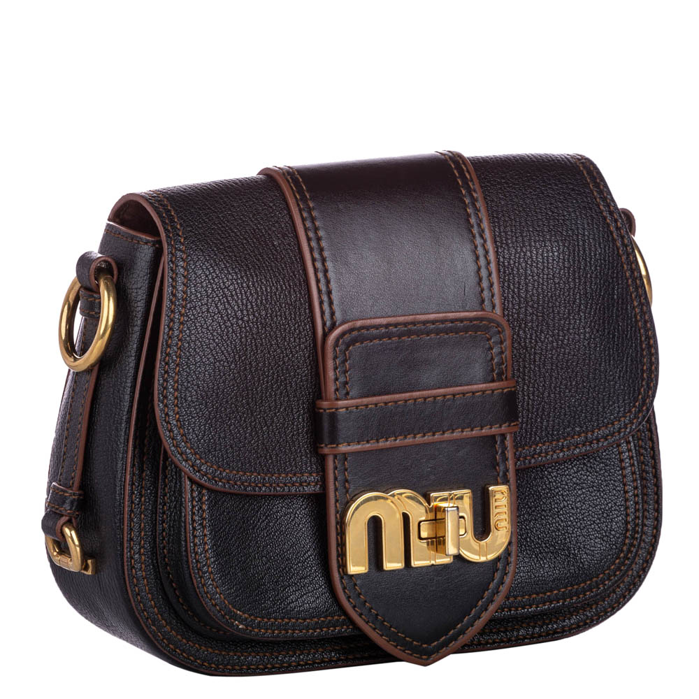 

Miu Miu Black Leather Crossbody Bag