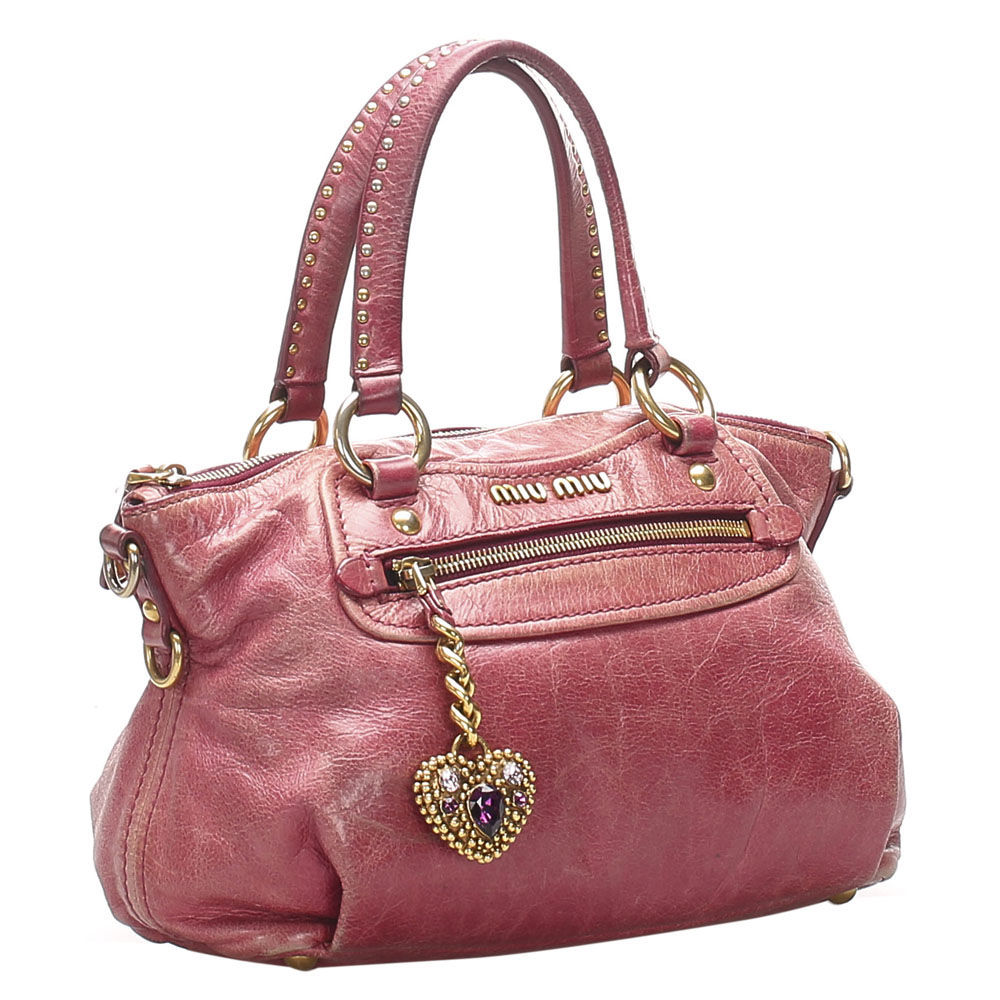 

Miu Miu Pink Leather Satchel