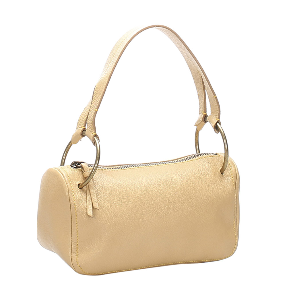 

Miu Miu Beige/Brown Leather Shoulder Bag