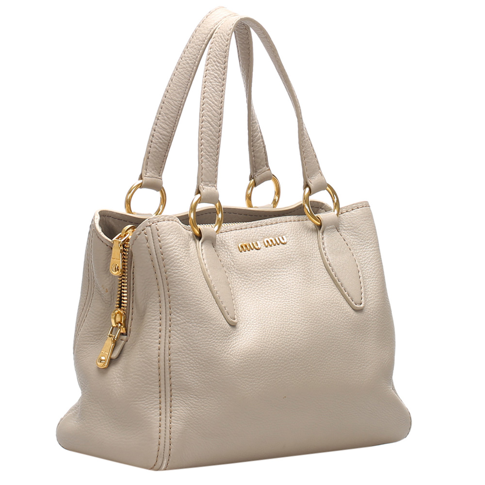 

Miu Miu Beige Leather Bag