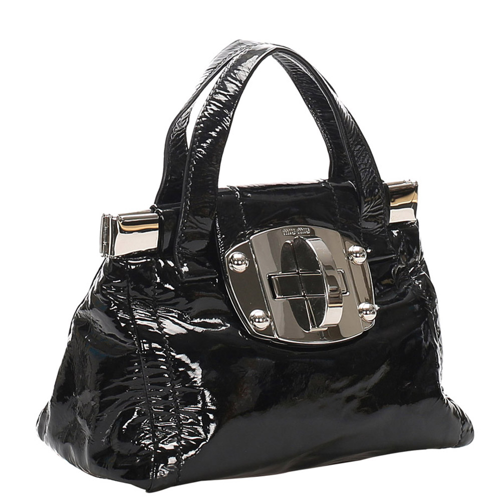 

Miu Miu Black Patent Leather Bag