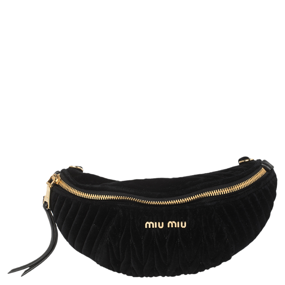 miu miu velvet belt bag