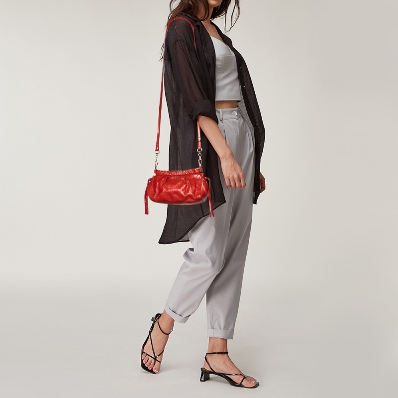 

Miu Miu Red Leather Shoulder Bag, Orange