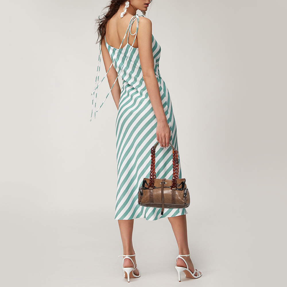 

Miu Miu Brown Leather Shoulder Bag