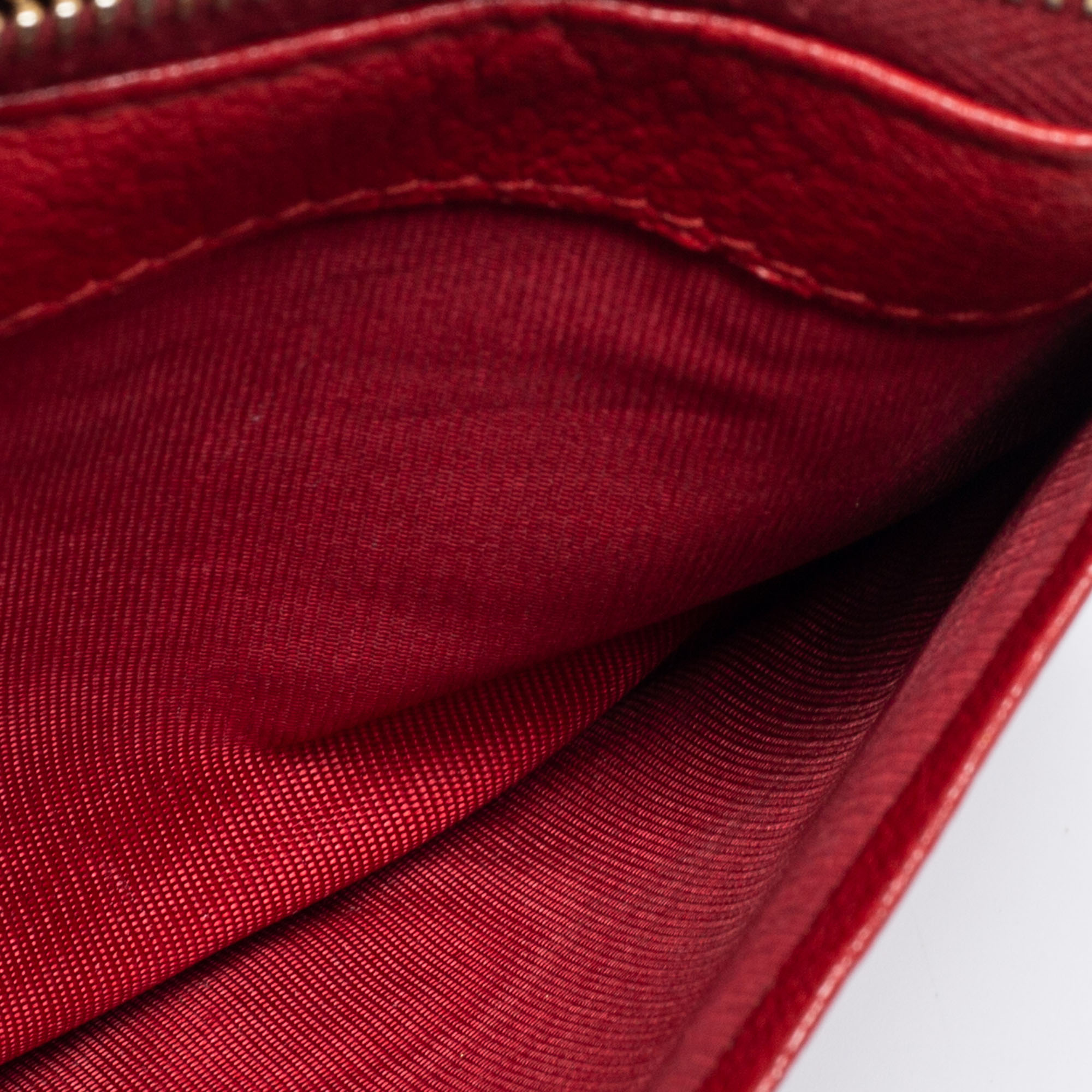 

Miu Miu Multicolor Leather Zip Card Holder
