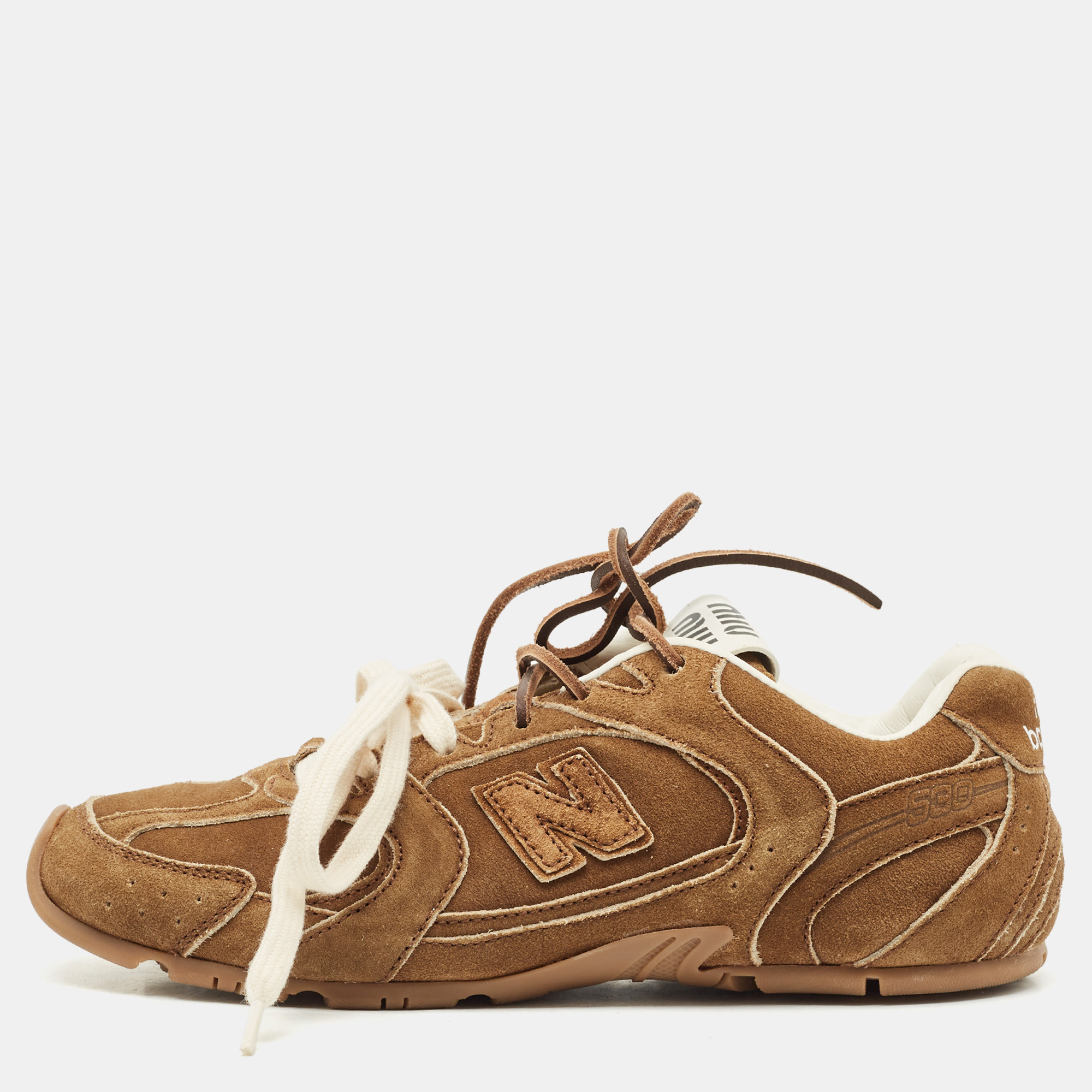

Miu Miu x New Balance Brown Suede Low Top Sneakers Size