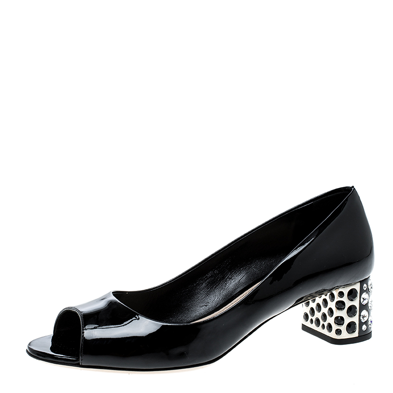 black patent leather heels open toe