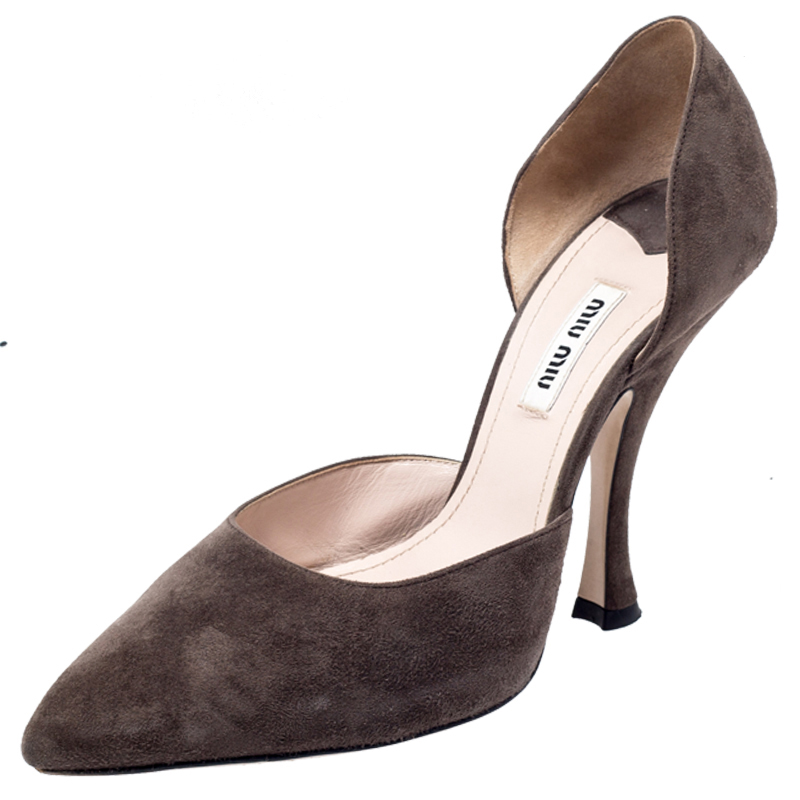 miu miu suede pumps
