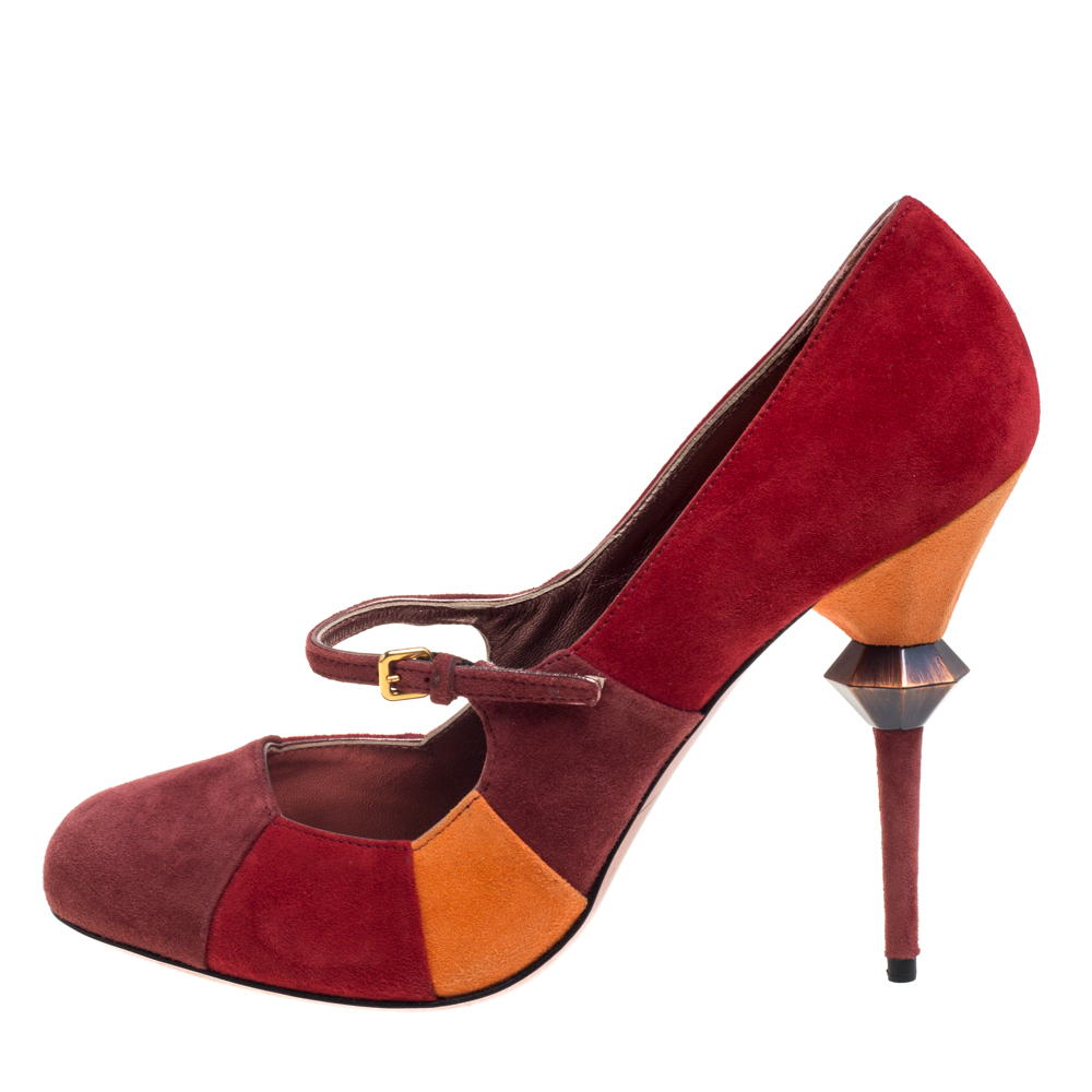 

Miu Miu Multicolor Suede Pumps Size