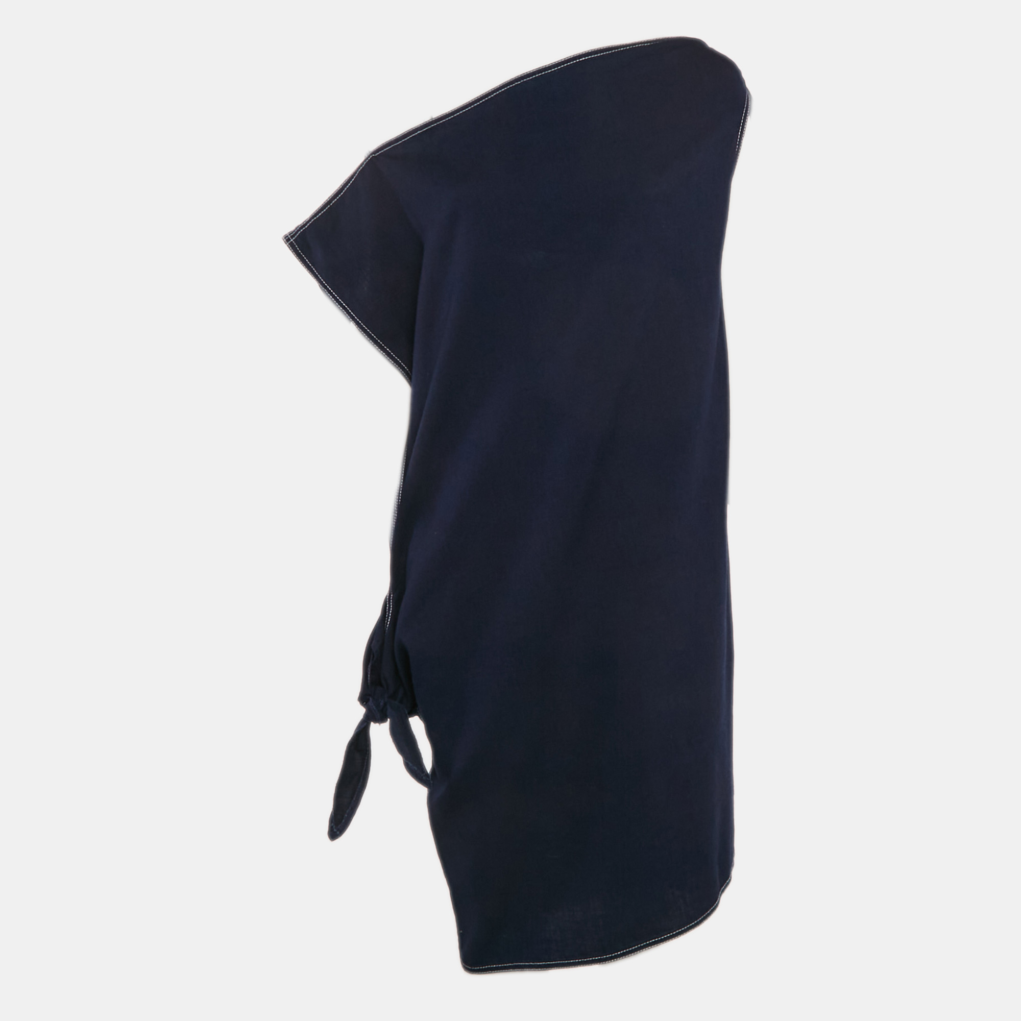 

MM6 Maison Margiela Dark Blue Cotton Knot Detail Short Dress