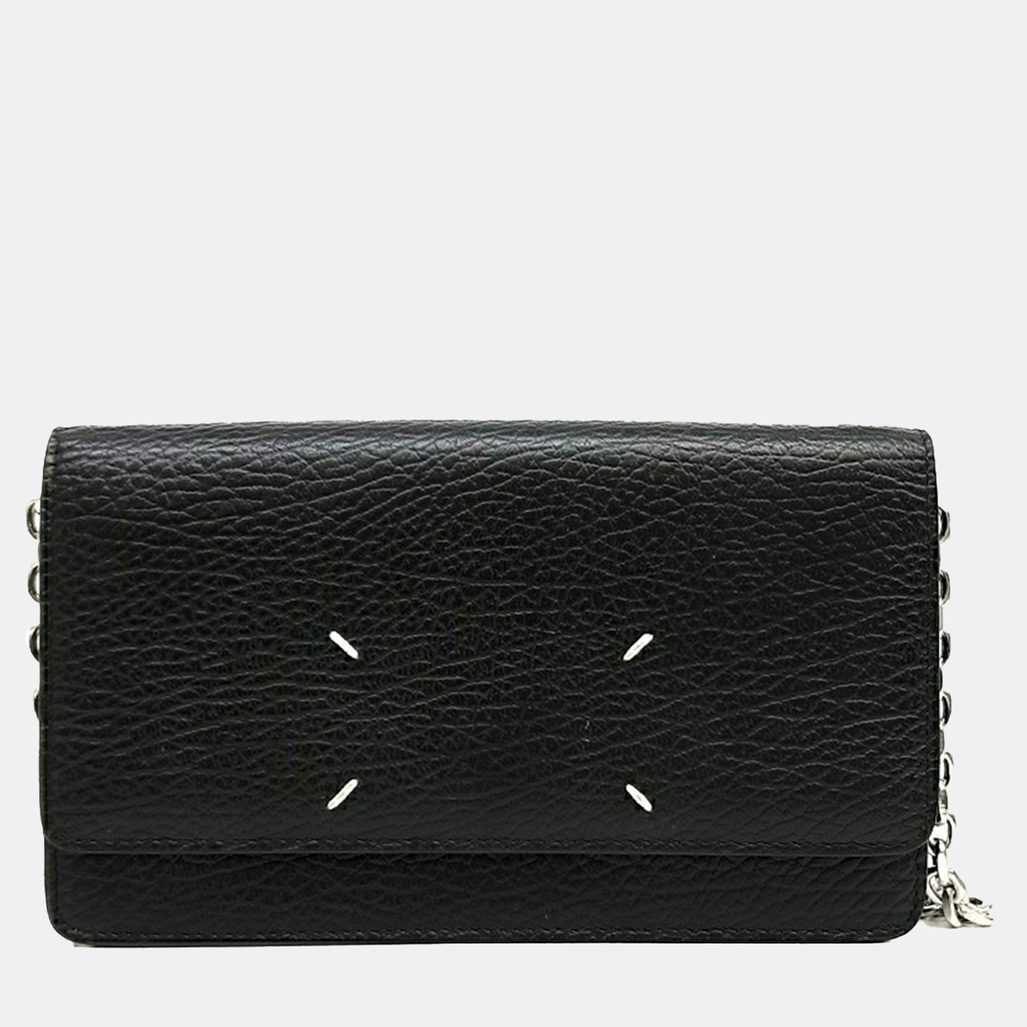 

MM6 Maison Margiela Black Leather Chain crossbody Bag