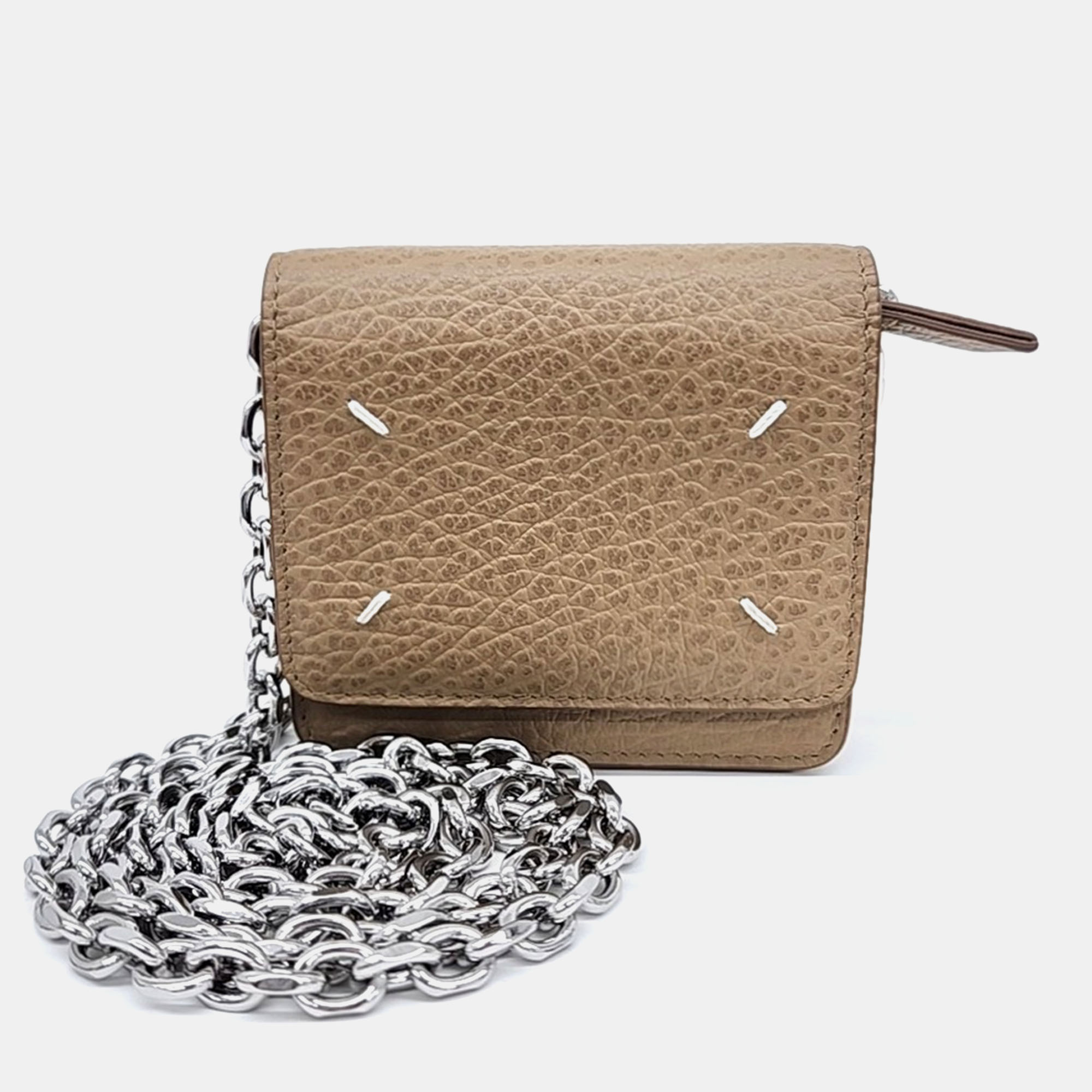 

MM6 Maison Margiela Mini Chain Crossbody Bag, Brown