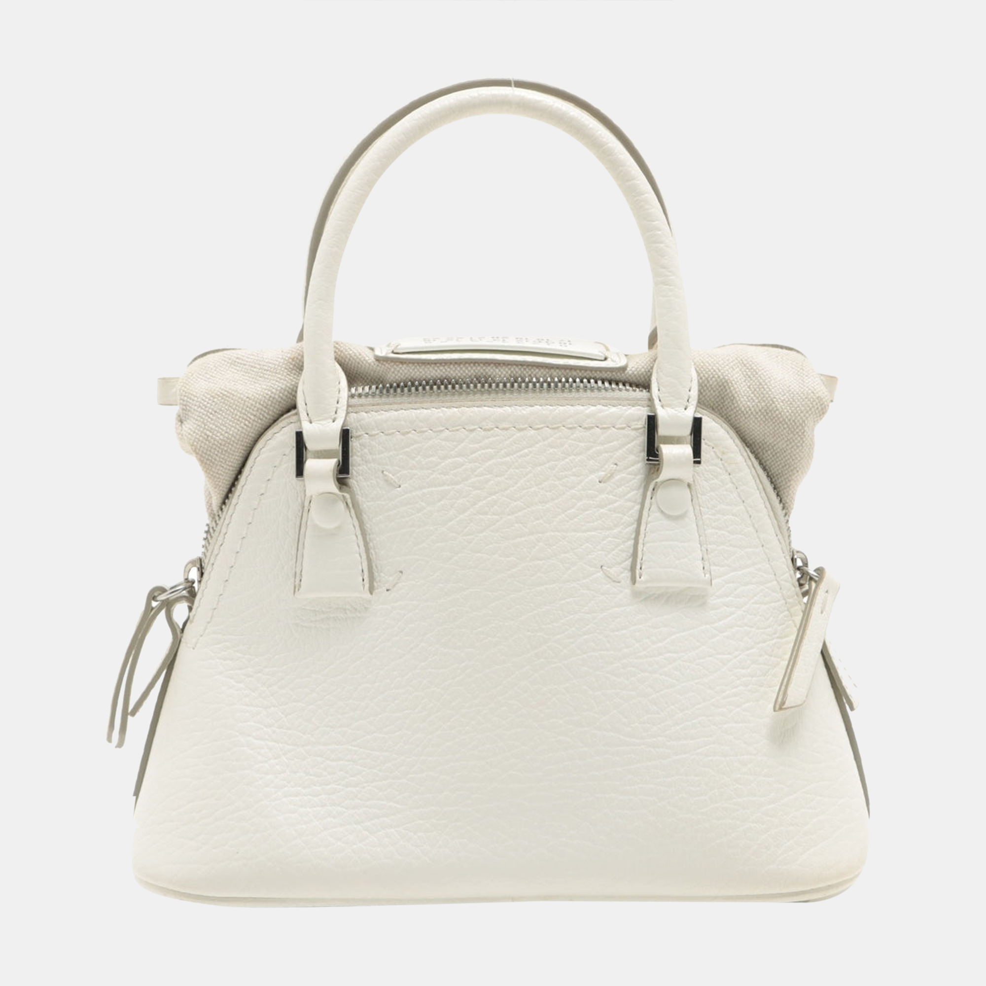 

Maison Margiela 5AC Leather 2way handbag White