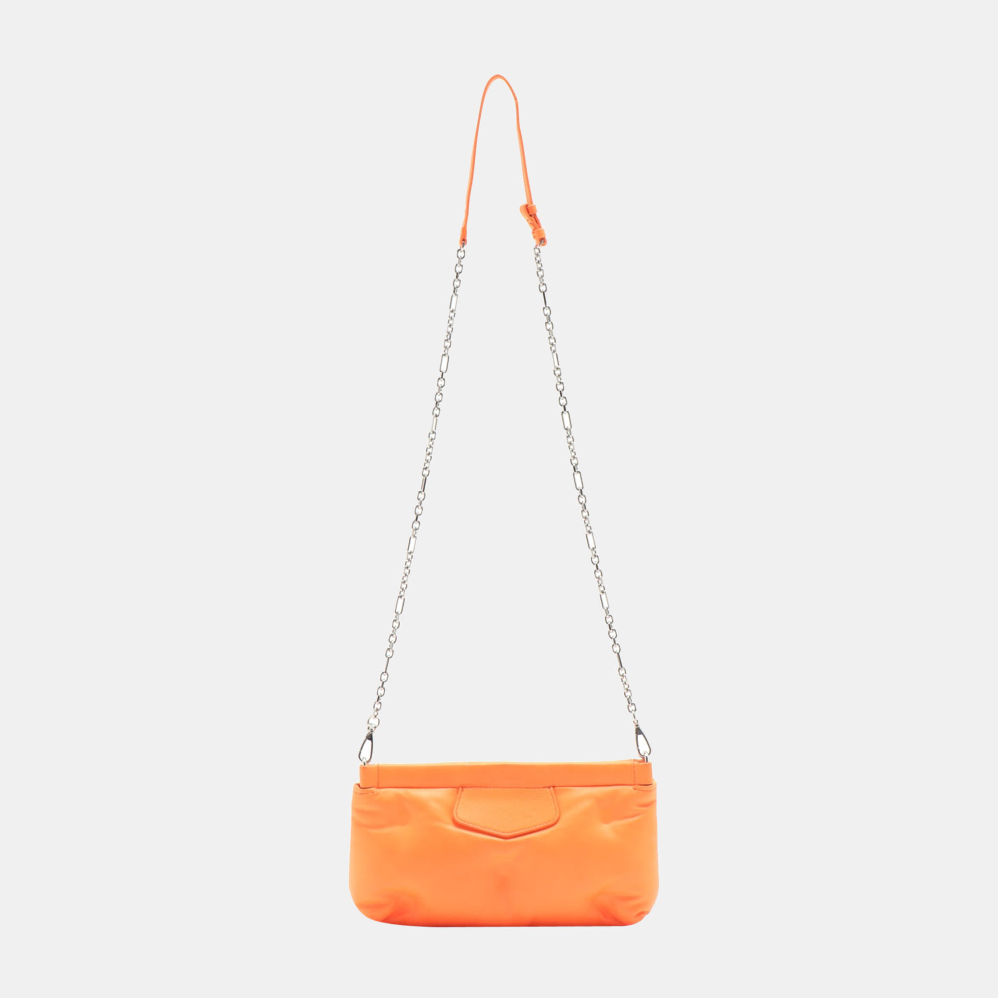 

Maison Margiela Gram slam Leather Chain shoulder bag Orange