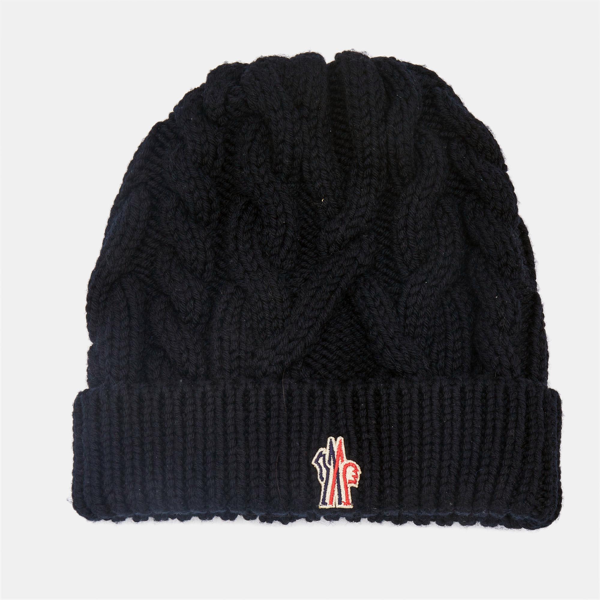 

Moncler Grenoble Black Wool Knit Beanie