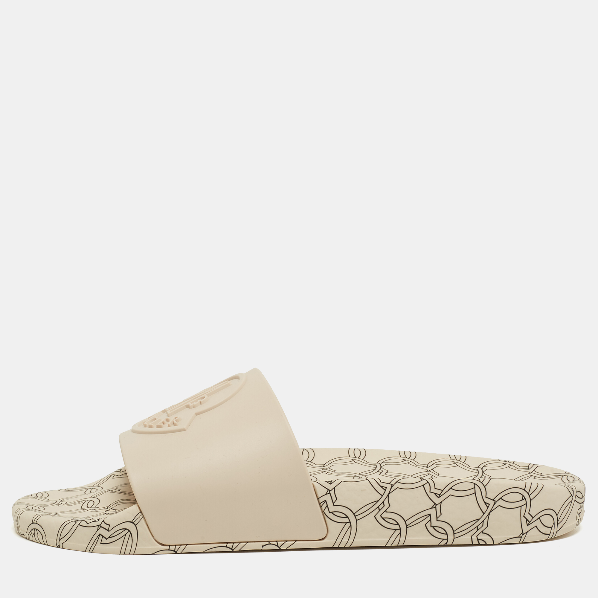 

Moncler Beige Rubber Jeanne Flat Slides Size