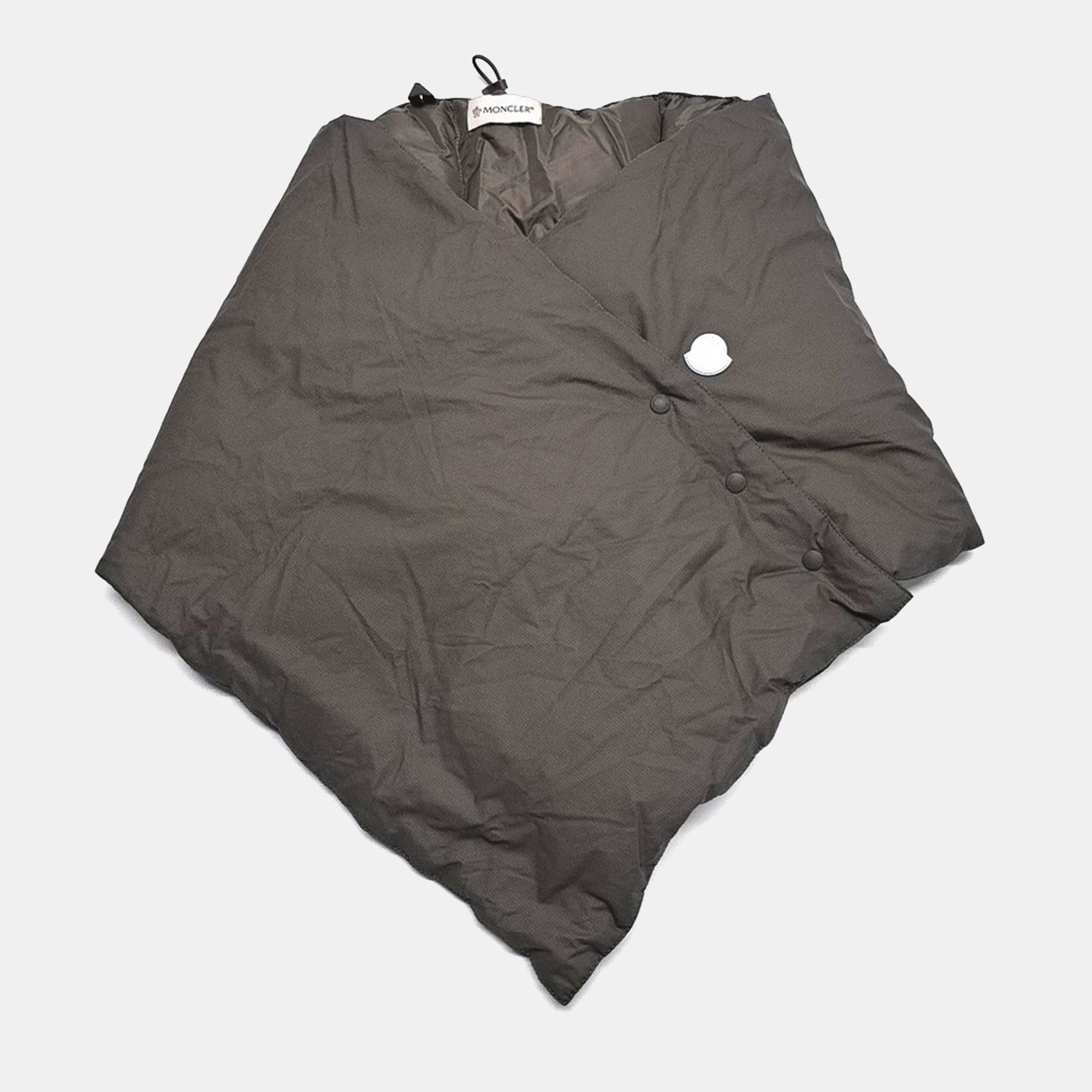 

Moncler X HYKE Khaki padded muffler, Brown