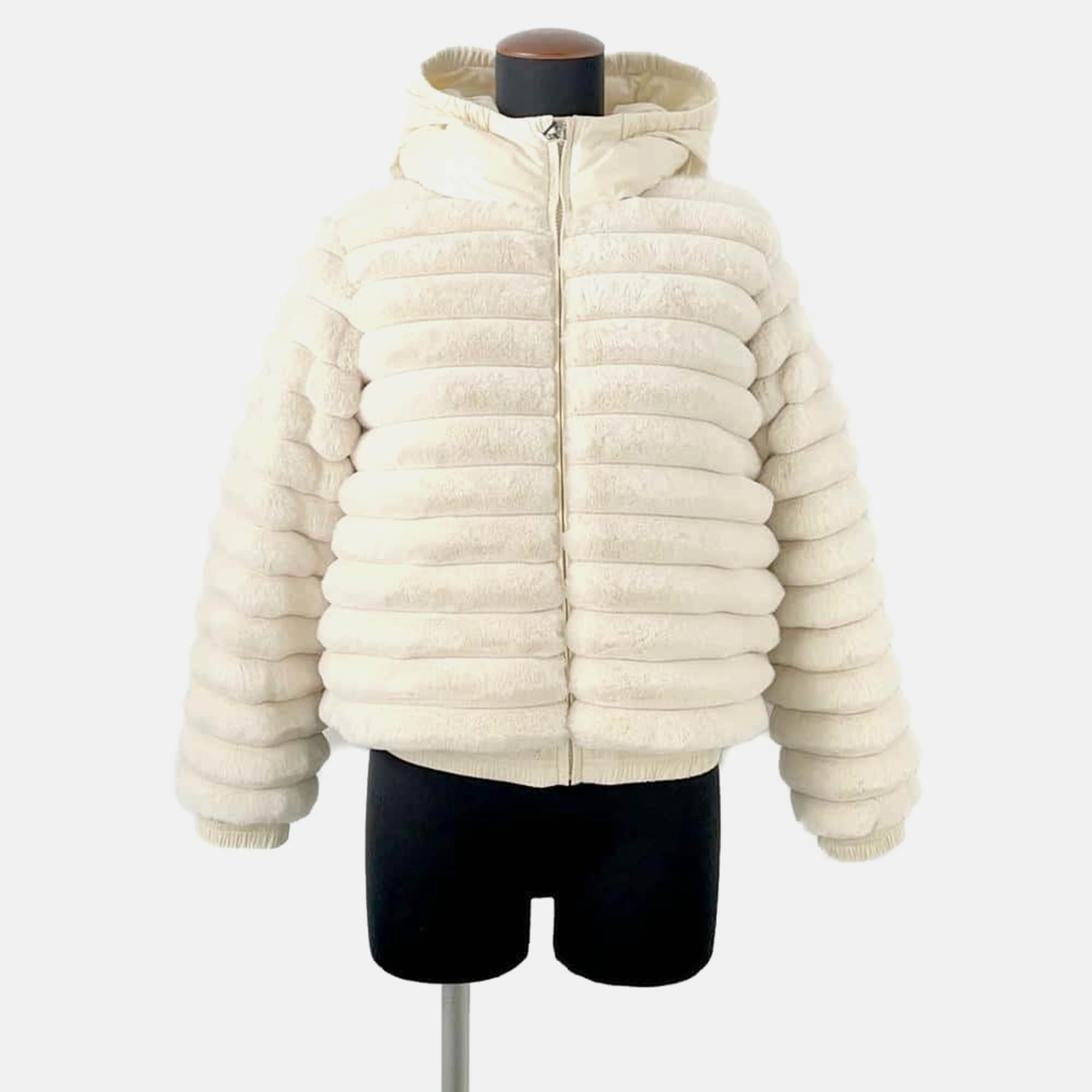 

Moncler Off-white Polyester Latife Fur hoodie Down Size