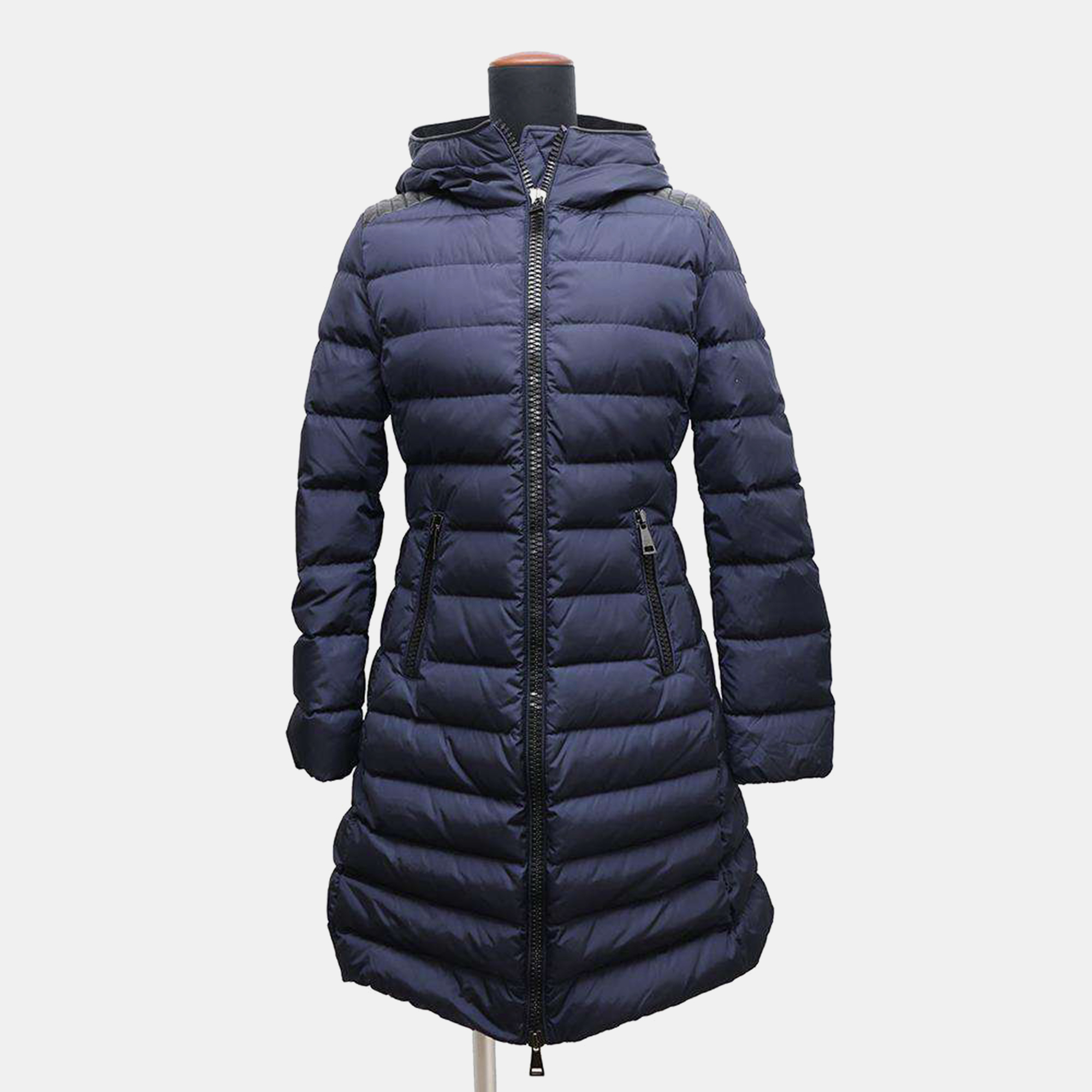 

Moncler Navy Blue Nylon Talev Giubbotto Down Coat