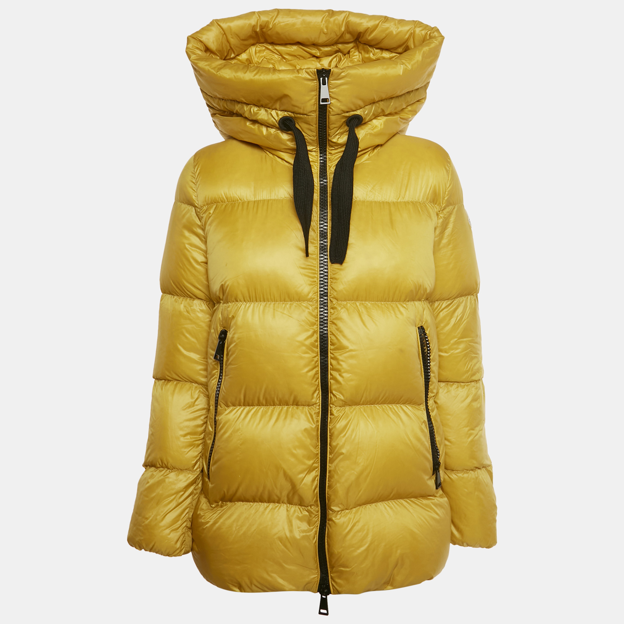 

Moncler Blue Nylon Hooded Down Jacket M, Yellow