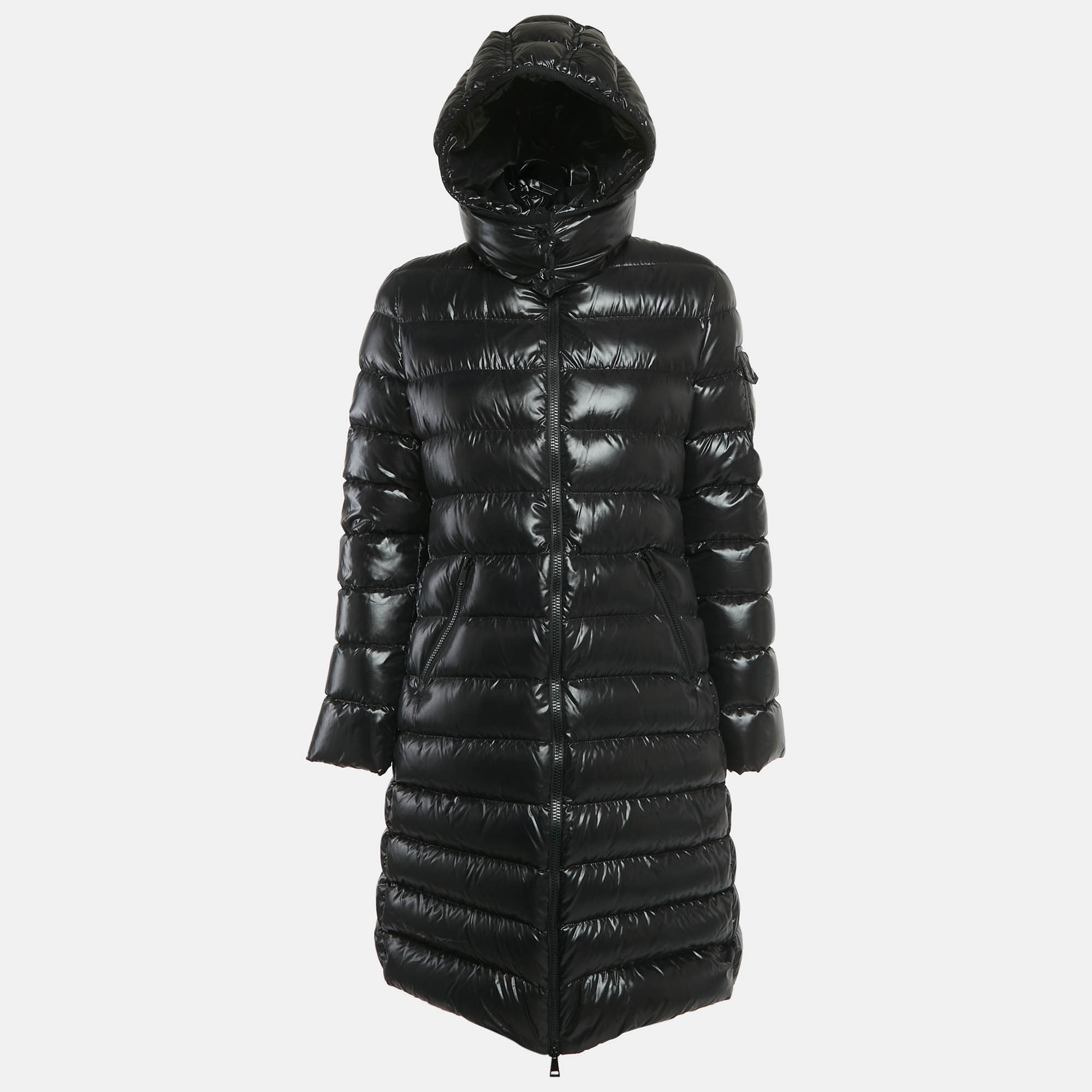 

Moncler Black Nylon Hooded Puffer Down Jacket M