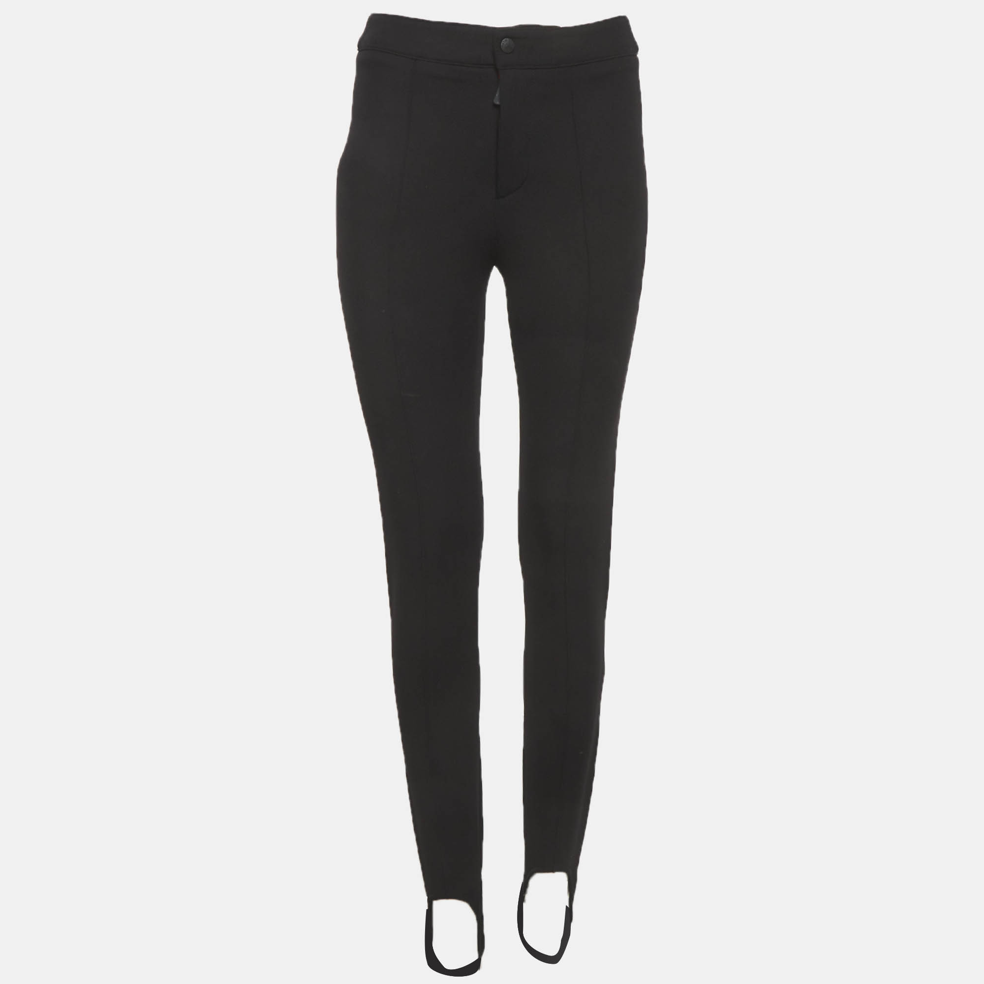 

Moncler Black Nylon Hem Pants XS