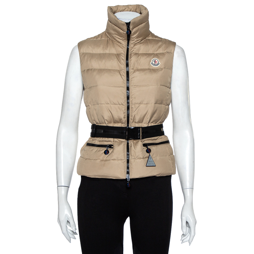 

Moncler Beige Synthetic Padded Gaelle Vest