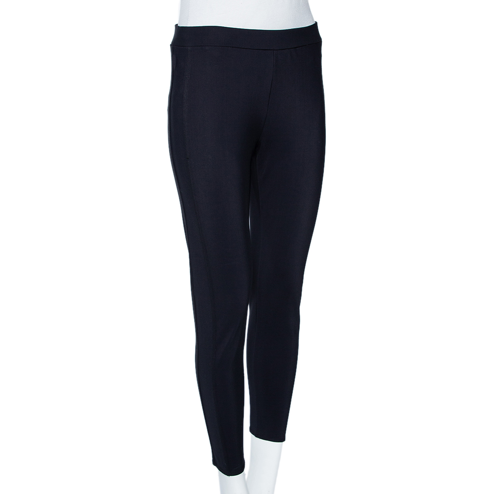 

Moncler Navy Blue Logo Printed Knit Pantalone Leggings