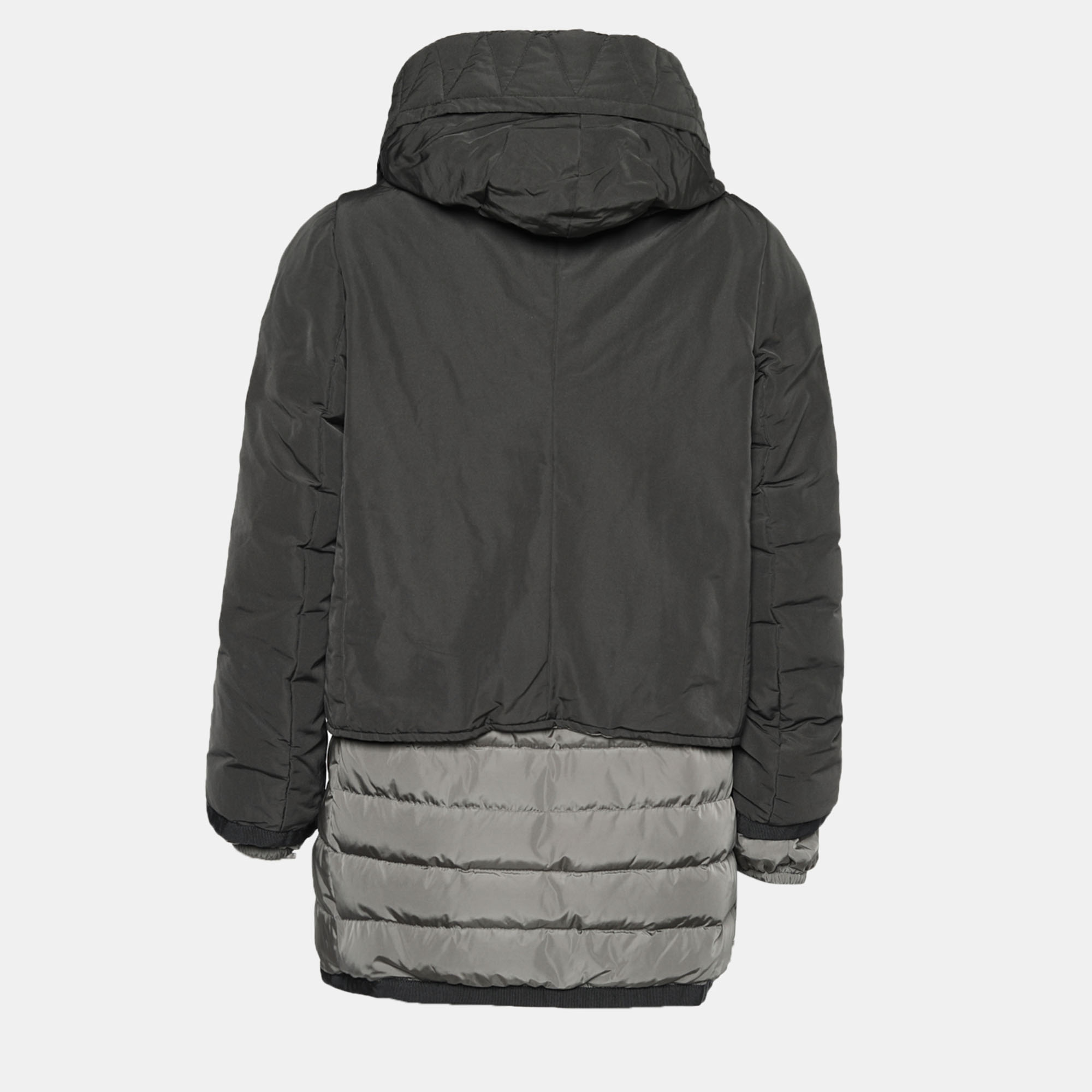 

Moncler Olive Green Quilted Down Jacket