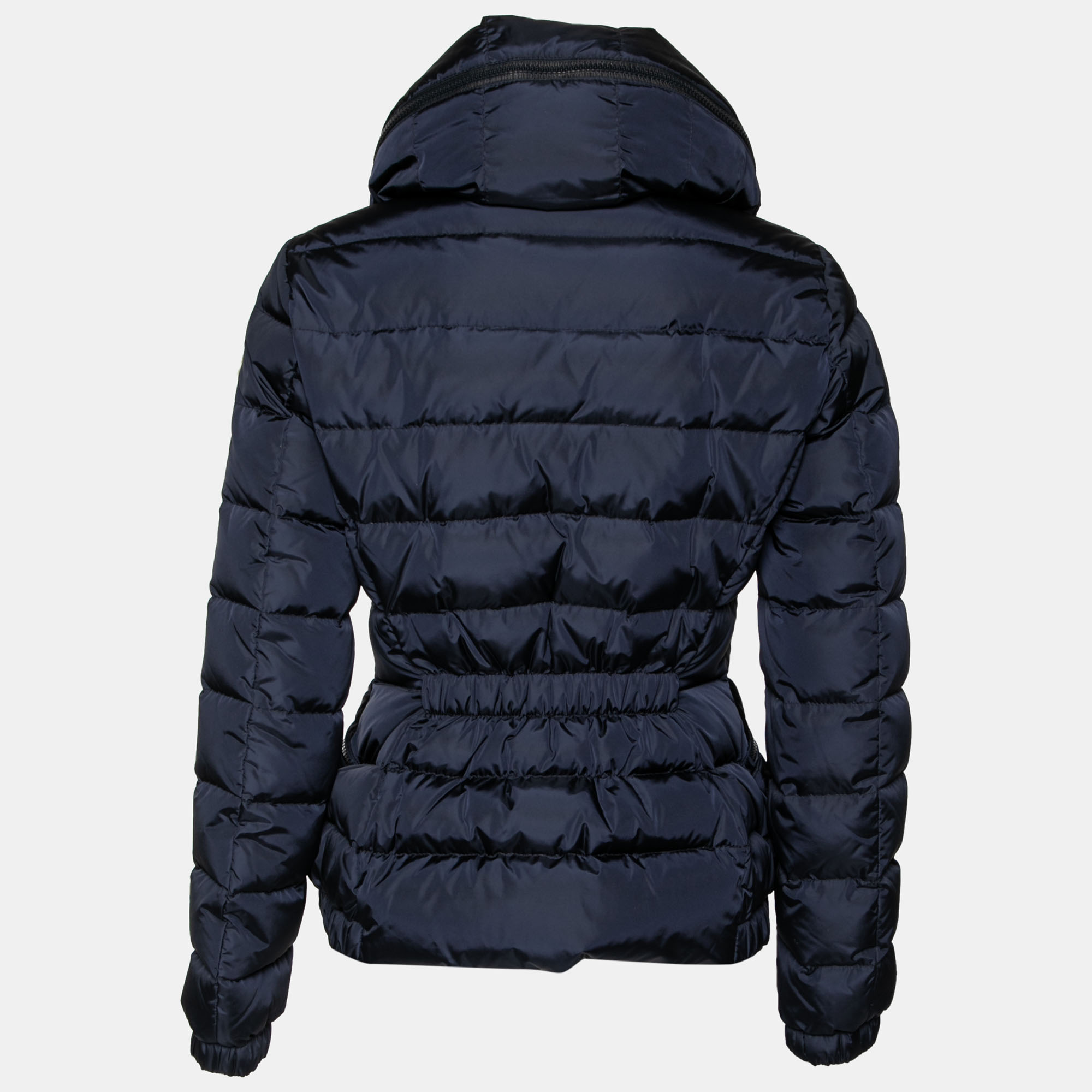 

Moncler Navy Blue Down Synthetic Puffer Zip Front Jacket