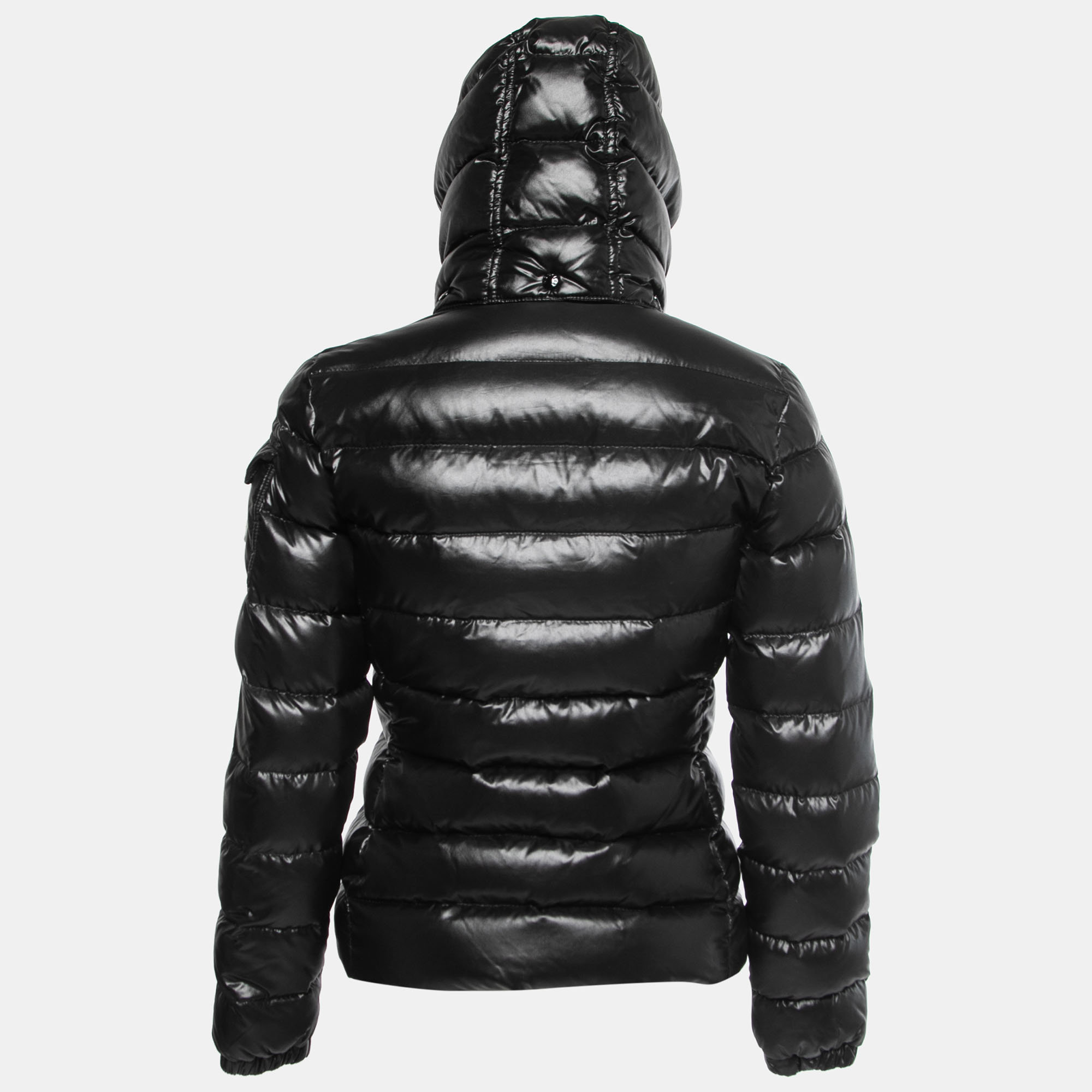 

Moncler Black Down Synthetic Bady Giubbotto Zip Front Jacket