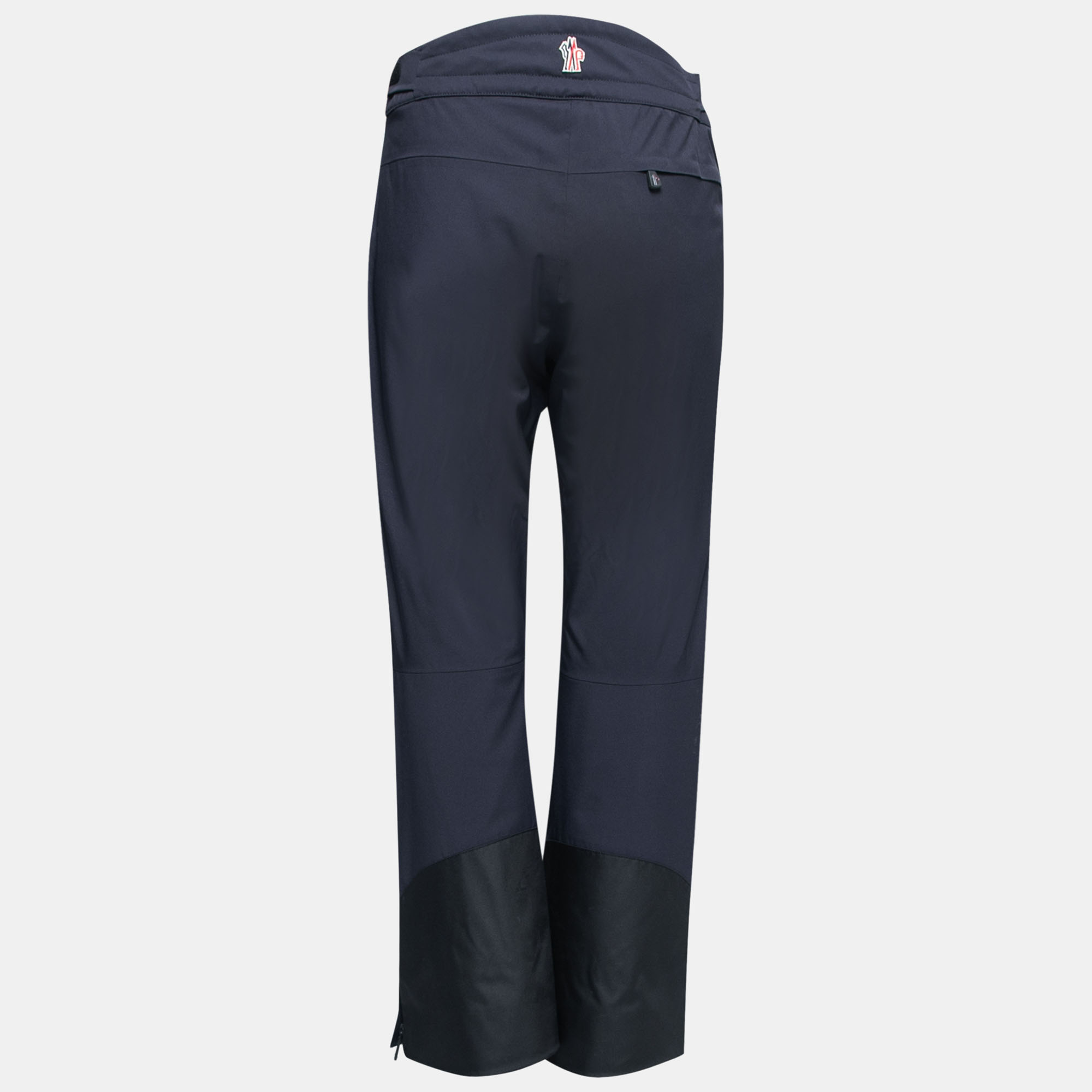 

Moncler Navy Blue Synthetic Logo Embroidered Sportivo Ski Pants