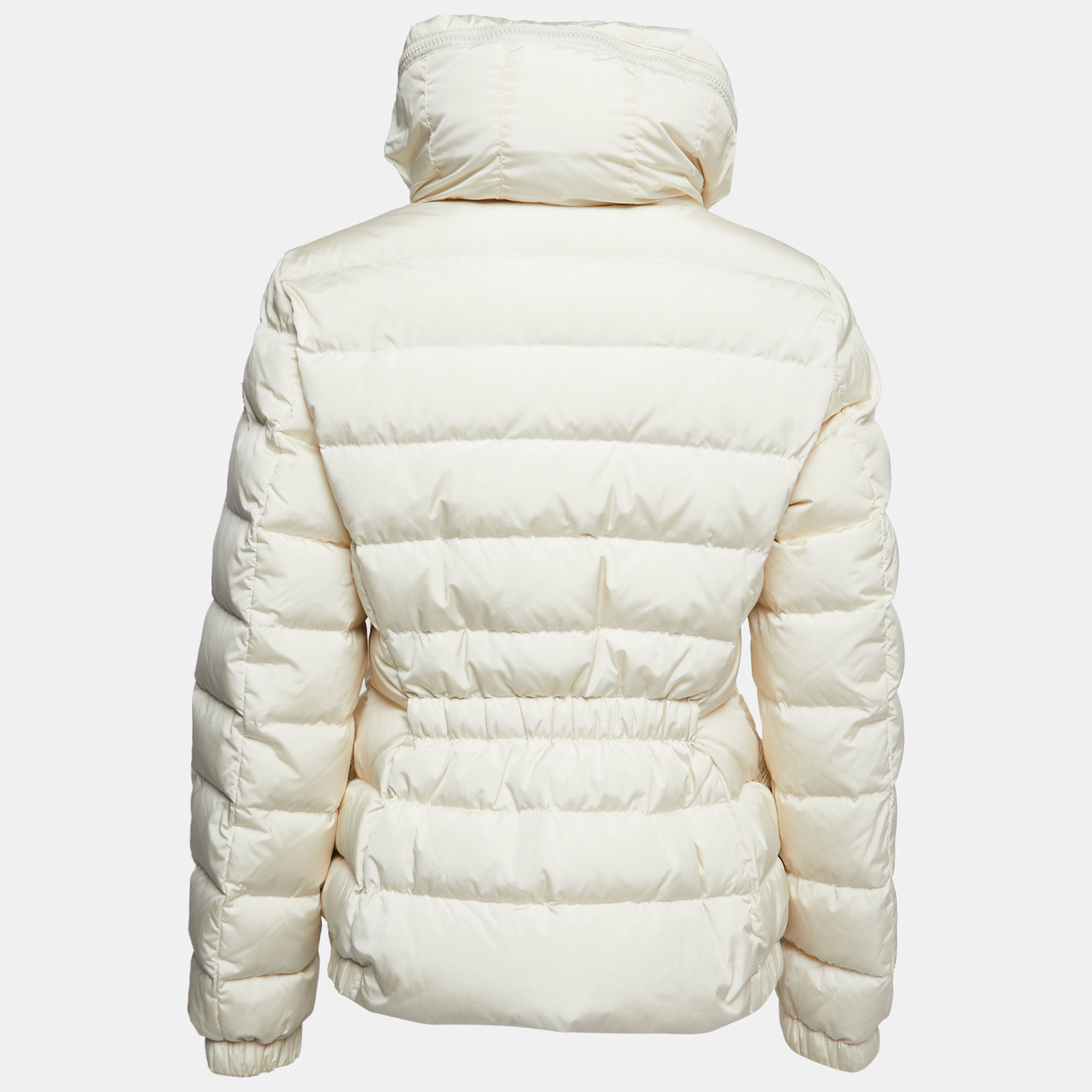 

Moncler Cream Nylon Down Puffer Jacket