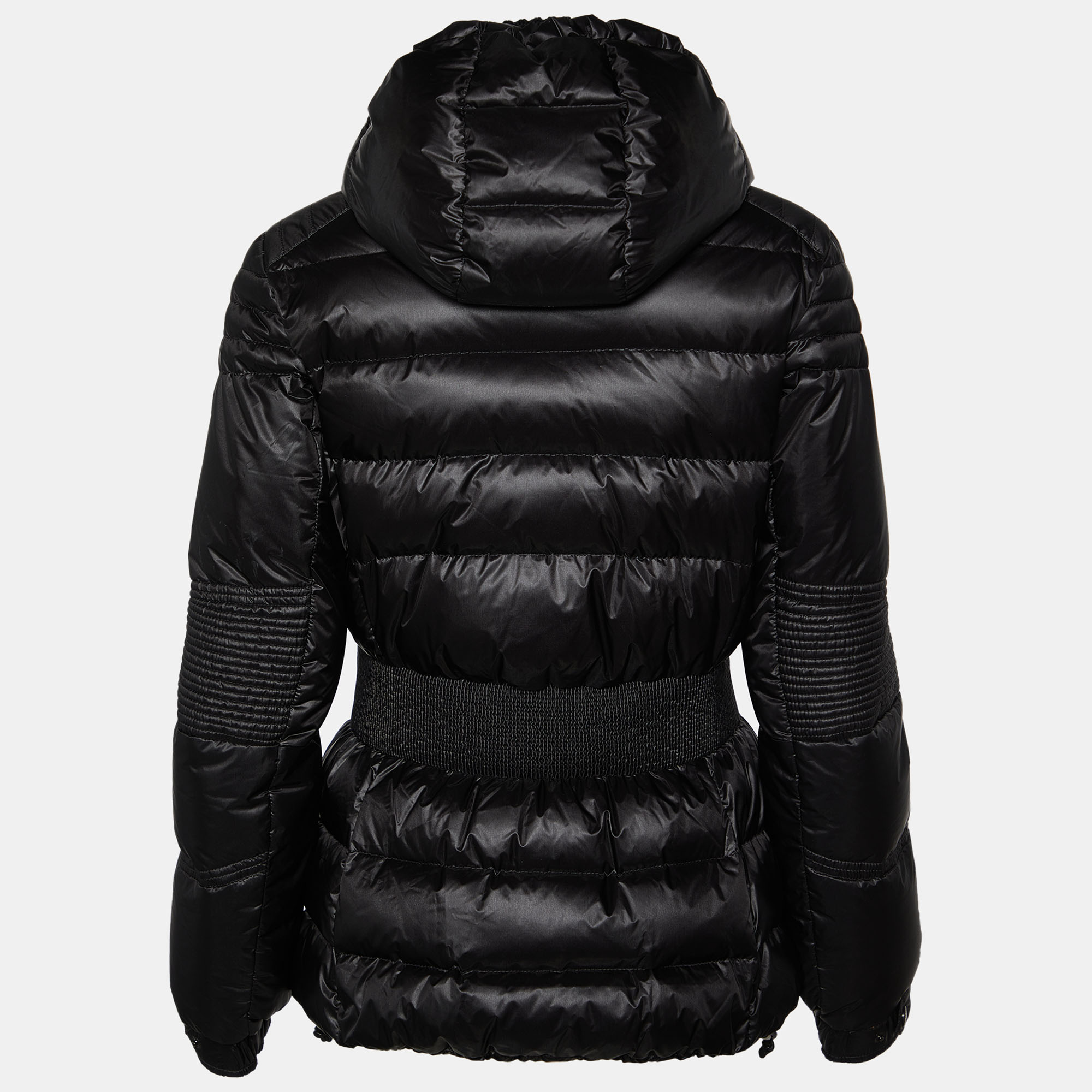 

Moncler Grenoble Black Quilted Down Roncevaux Hooded Jacket