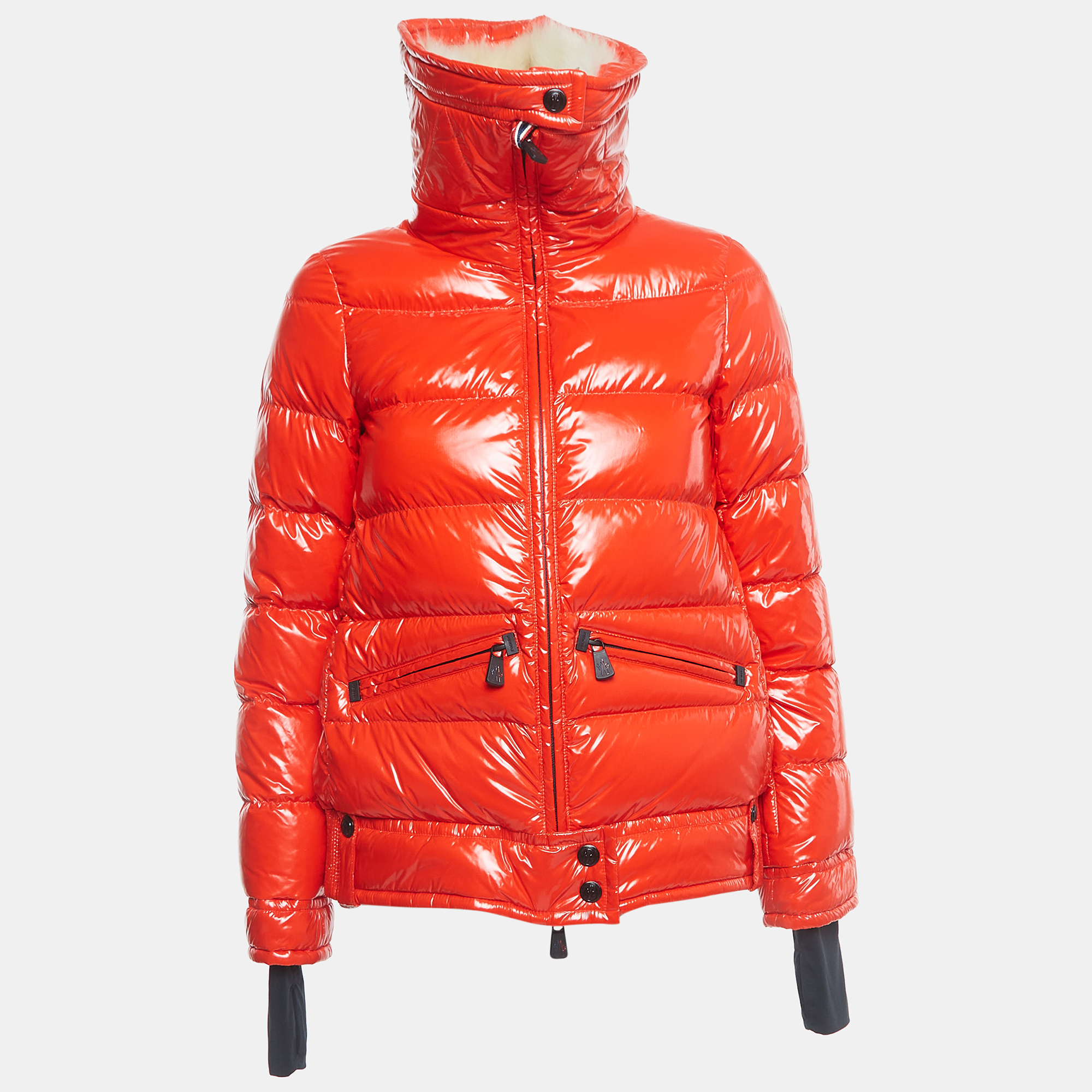 

Moncler Red Quilted Nylon Arabba Down Jacket