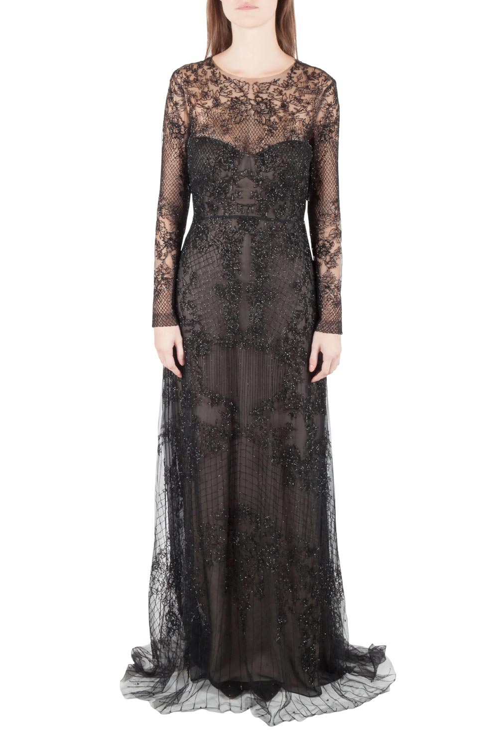 monique lhuillier black gown