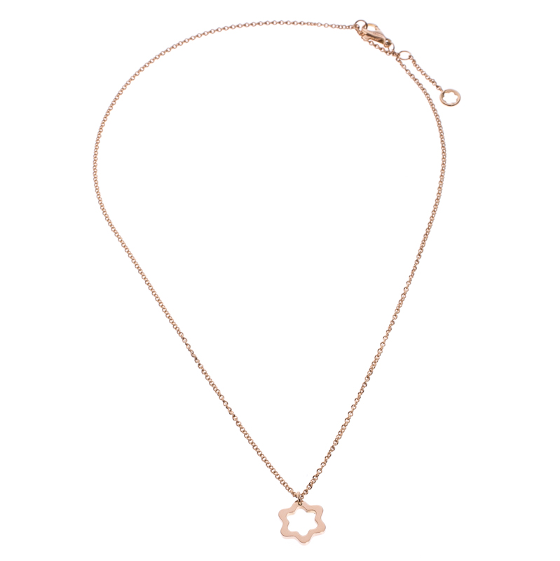 

Montblanc Star Motif 18k Rose Gold Pendant Necklace