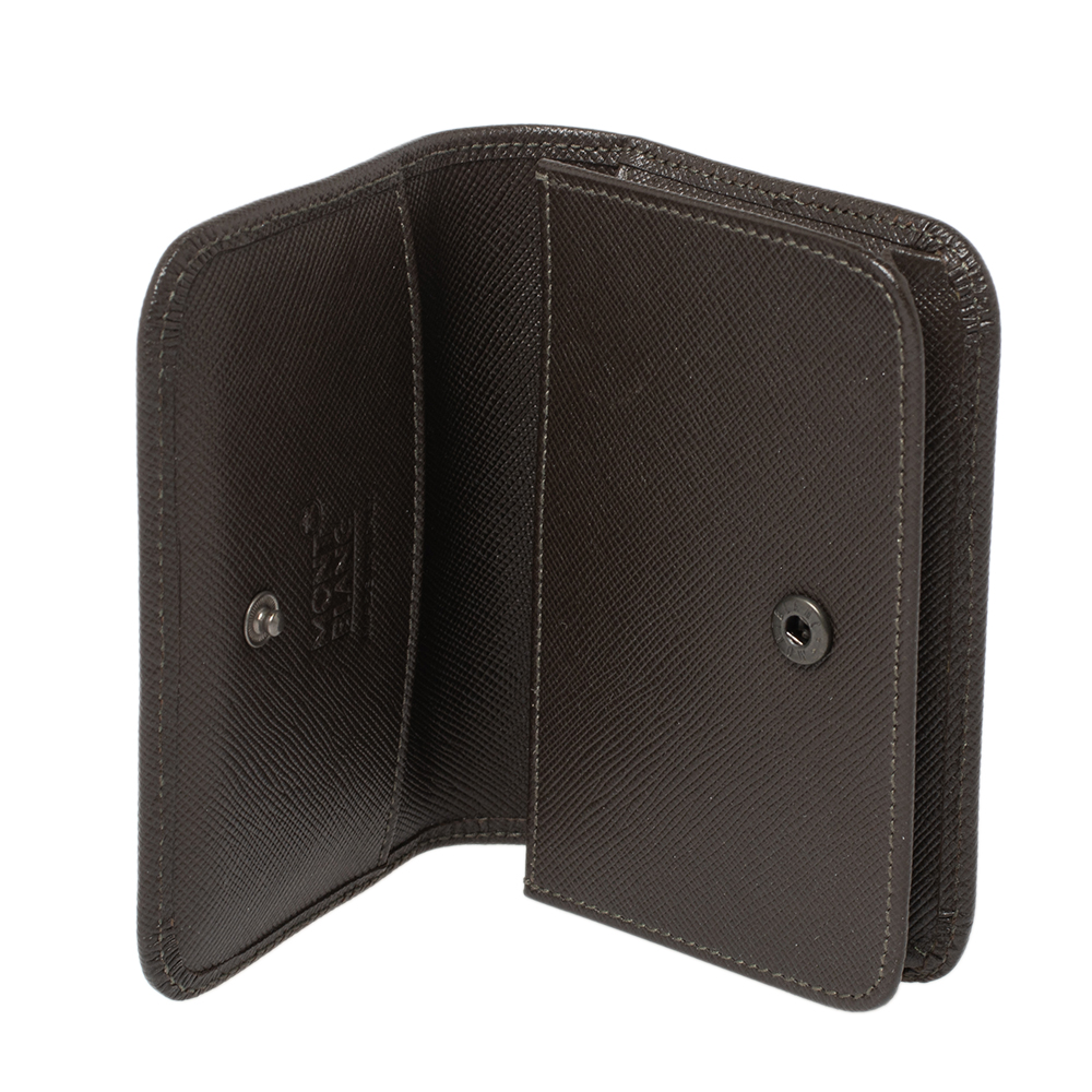 

Montblanc Brown Signature Coated Canvas Business Card Holder