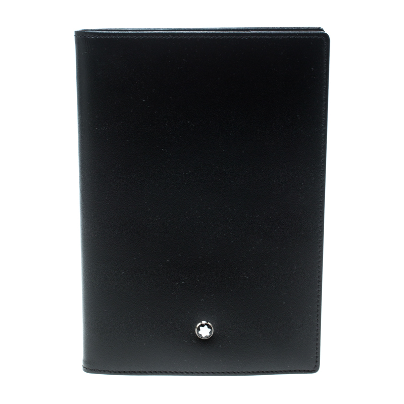 Montblanc Black Leather Meisterstuck Passport Holder Montblanc | TLC